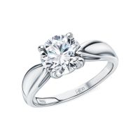 Золотое кольцо с бриллиантами выращенными