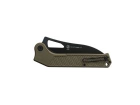 Складной нож Ontario Camp Plus EDC Linerlock, сталь 420, рукоять термопластик GRN, зеленый