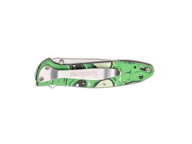 Полуавтоматический складной нож Kershaw Leek Alien, сталь Sandvik 14C28N, рукоять алюминий, зеленый