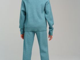 Комплект трикотажный для девочек: джемпер, брюки