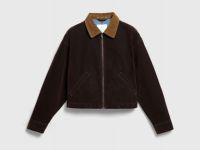 Жакет с бархатным напылением, Коричневый