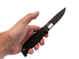 Нож Финский, сталь AUS-8 SW черный, Кизляр