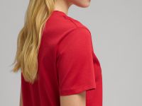 Футболка прямого кроя из мерсеризованного хлопка