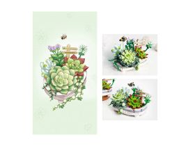 1660_MK Конструктор Суккуленты