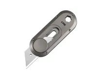 Канцелярский нож CJRB Breeze, углеродистая сталь, рукоять сталь, серый