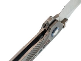 Складной нож Remette Kestrel, сталь S35VN, рукоять алюминий, серый/красный