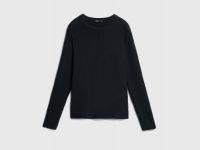 Текстурный джемпер из хлопка, Черный