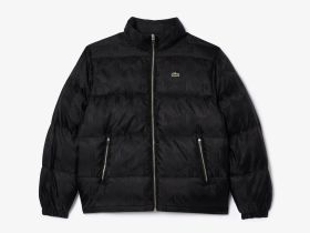 Водоотталкивающая короткая куртка Lacoste с монограммой