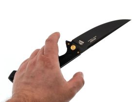 Складной нож Нукер Black, сталь AUS8, рукоять G10