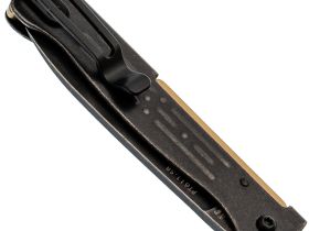 Складной нож Sanrenmu PT611-SB, сталь 12C27, рукоять нержавеющая сталь, черный