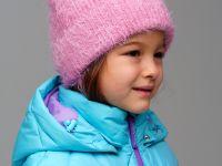 Комплект трикотажный для девочек: шапка, варежки