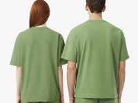 Футболка Lacoste унисекс свободного кроя из органического хлопка