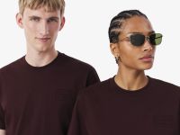 Базовая унисекс футболка свободного кроя Lacoste