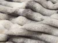 Плед Мягкая полоска/Soft strip, серо-белый