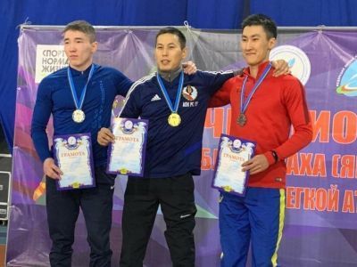 Спринтер из Ленска выиграл три золотые медали зимнего чемпионата Якутии по легкой атлетике