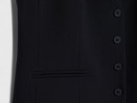 Жилет из поливискозы, Черный