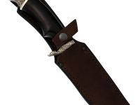 Нож Мишутка с лапой гардой, сталь Х12МФ, граб