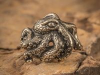 Бусина для темляка Осьминог, мельхиор