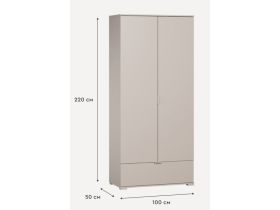 Распашной шкаф Стелла 2.1-100x220 Латте
