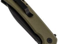 Складной нож Petrified Fish Tunny PFB05GRMDW, сталь Sandvik 14C28N, рукоять микарта, зеленый