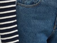 Широкие джинсы с высокой посадкой