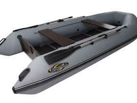 Лодка ПВХ АНДРОМЕДА 375 киль + 2х-тактный лодочный мотор SHARMAX SM9.9HS