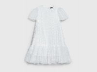 Платье с бантиками для девочек, Белый