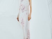 Платье с вырезом лодочка, Розовый