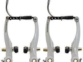 Комплект ободных тормозов Promax v-brake (белый передний и задний (пара))