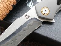 Складной нож Steelclaw Алыча, сталь ламинат SKD-11, рукоять алюминий/рог