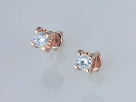 Пусеты из красного золота э0212пс06200855_white