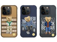 Чехол-накладка Zuck Bear San Francisco Fortune Kapak - Social Vibe для Apple iPhone 15 Pro искусcтвенная кожа (серый)