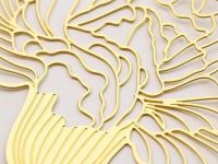 Закладка для книг с кисточкой "Китайская гвоздика" (латунь, нейлон)