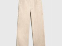 Вельветовые брюки Baggy для девочек, Бежевый
