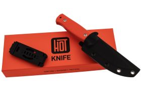 Нож Hot Knife Hoot, сталь D2, рукоять G10, оранжевый