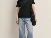 Футболка прямого силуэта с принтом