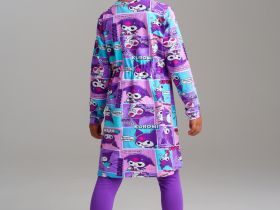 Комплект трикотажный для девочек: платье, брюки (легинсы)