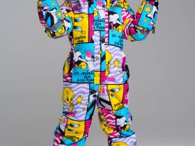 Комбинезон текстильный с полиуретановым покрытием для девочек