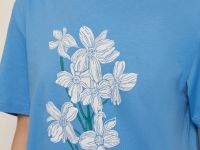 Футболка свободного силуэта с принтом