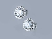 Пусеты из белого золота э4712пс10220106_white