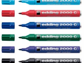Маркер перманентный Edding "2000C" 1,5-3 мм с круглым наконечником, фиолетовый