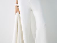 Мягкие брюки с эластичным поясом, Белый