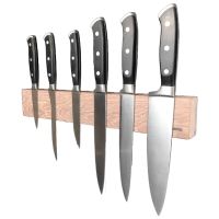 Настенный держатель магнитный для 6 ножей Woodinhome KS001SOW 390 мм, дуб беленый