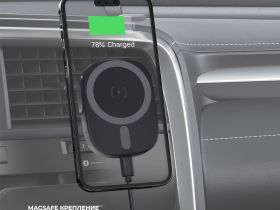 Автомобильный держатель Deppa (55210) Universal QI для смартфона в воздуховод/лобовое стекло 15W (черный)