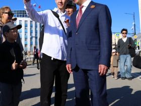 Глава Якутии принял участие в праздничных мероприятиях проекта «Проспект Победы»