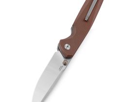 Складной нож Bestechman Velix, сталь 14C28N, рукоять G10, коричневый