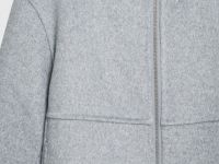 Бомбер из пальтовой ткани, Серый