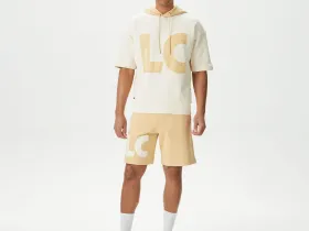 Мужская толстовка Lacoste свободного кроя с капюшоном