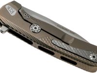 Нож складной LionSteel ROK B, сталь Bhler M390 Satin Finish, рукоять титан, бронзовый цвет