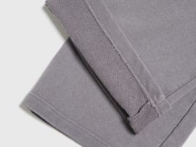 Трикотажные брюки с эффектом стирки для девочек, Серый